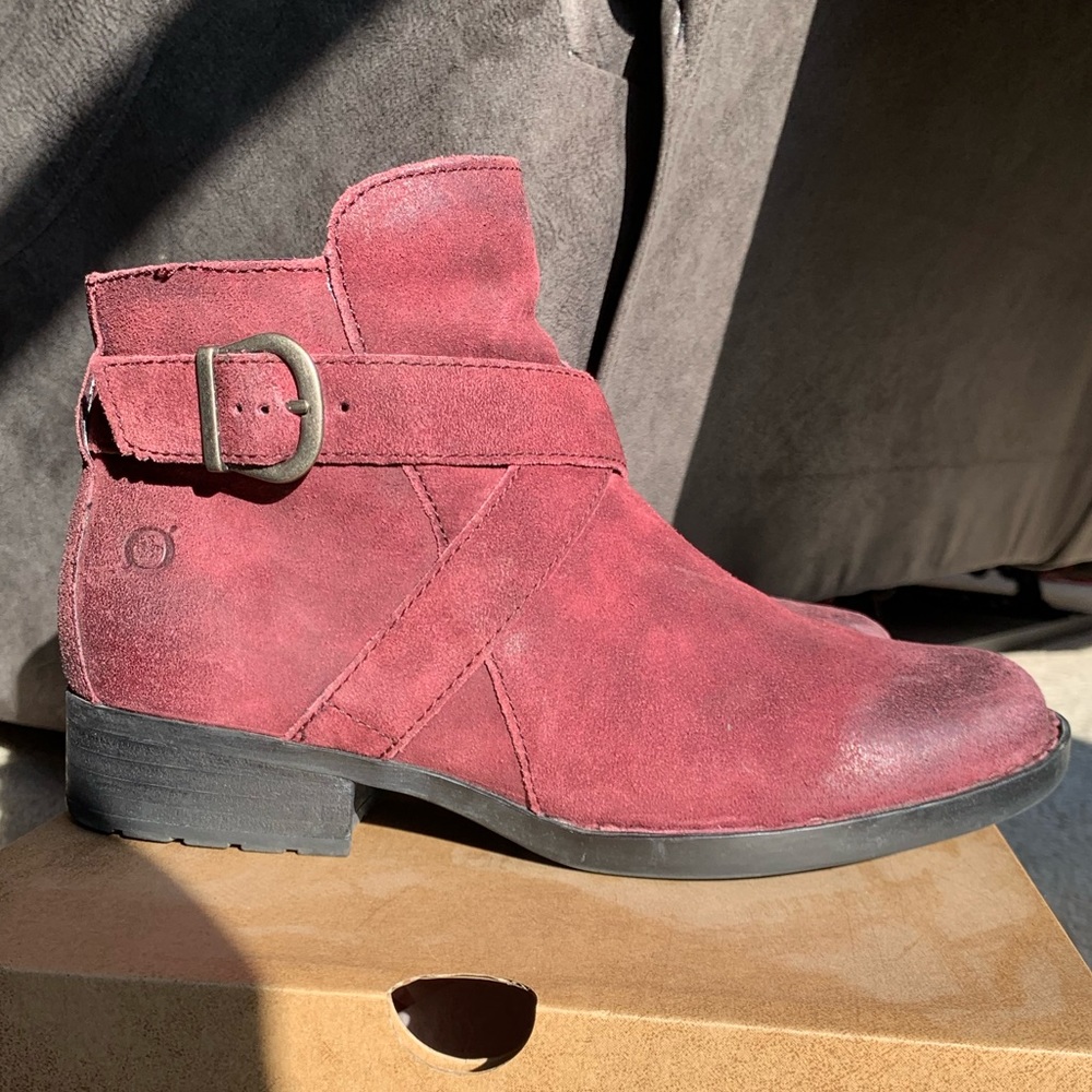 Born Burgundy Boots.